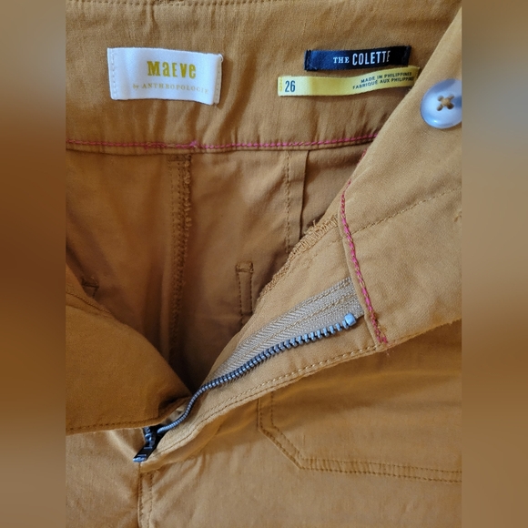 Anthropologie-Maeve Linen Blended Wide-Leg Pants - Picture 4 of 6